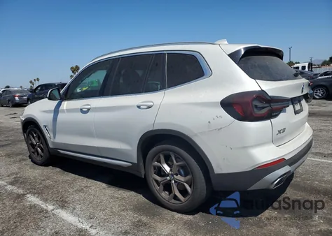 2022 BMW X3 Sdrive30I z USA, uszkodzony, nr VIN 5UX43DP01N9K68904